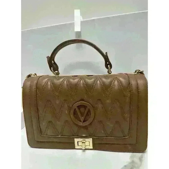 Valentino By Mario Valentino Handbags - Valentino by Mario Valentino Tan Quilted Handbag - Good Condition with Dustbag